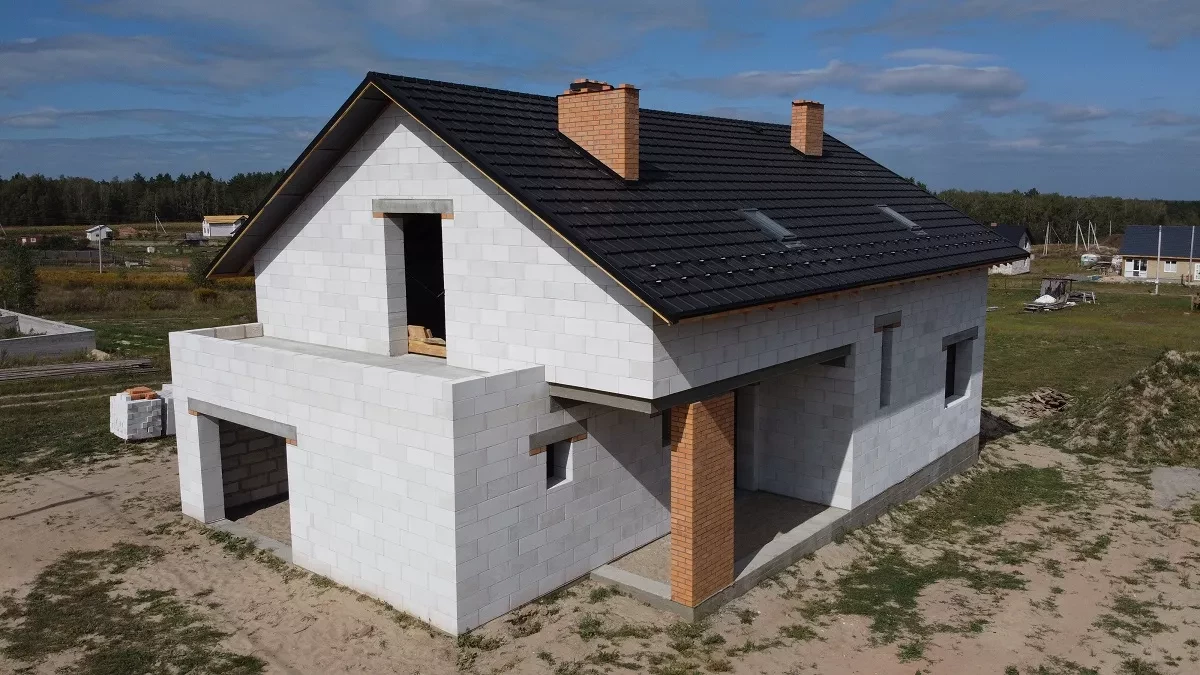 Готовый дом из газоблока